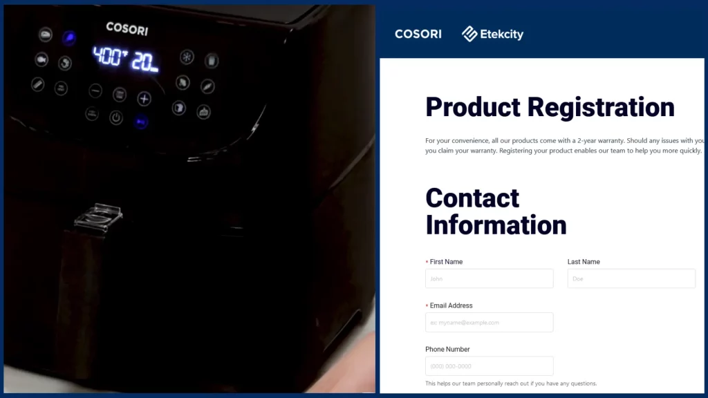 How Do I Register My Cosori Air Fryer