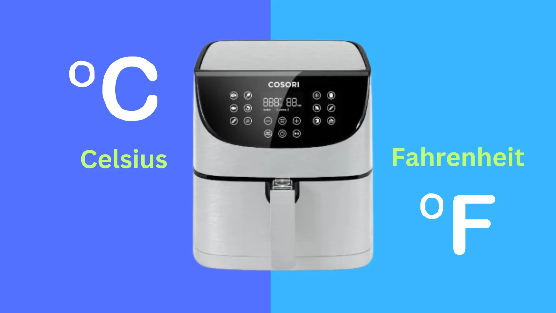 How To Change Cosori Air Fryer From Celsius To Fahrenheit