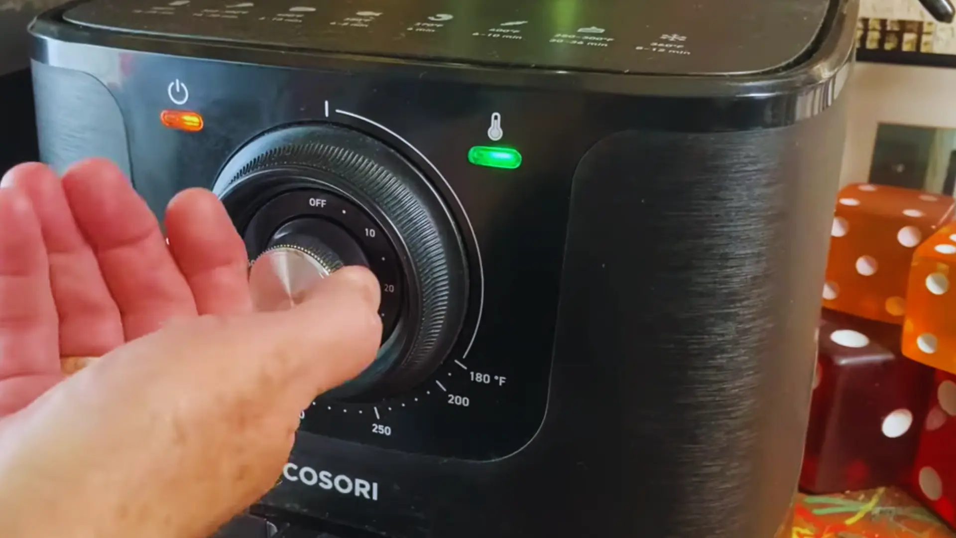 How do I reset my Cosori air fryer