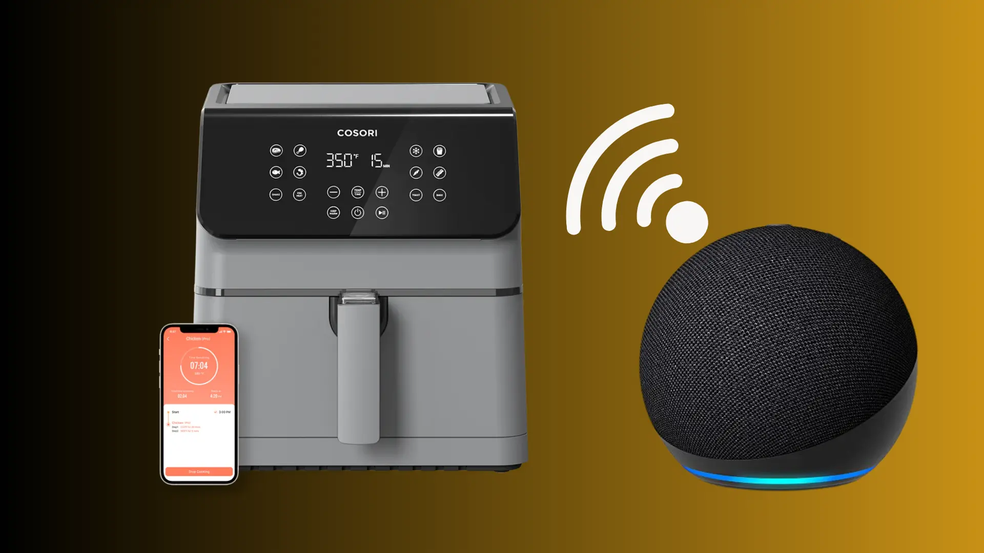 How to connect cosori air fryer to Alexa